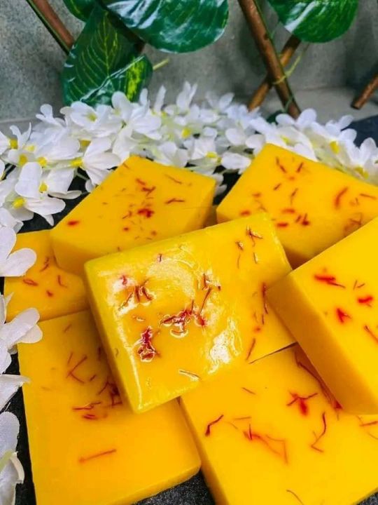 Saffron Goat Milk Handmade Soap Bar 100gm