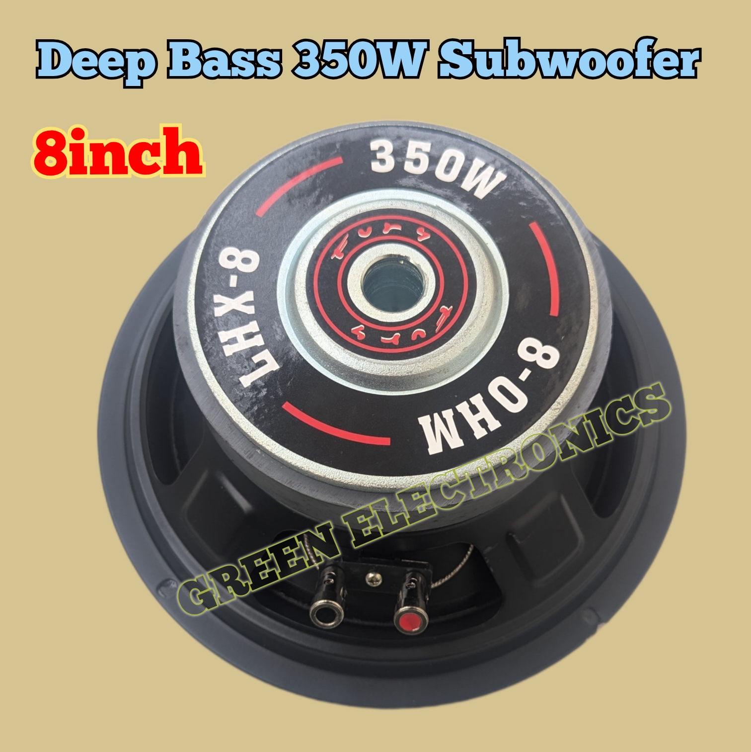 8 ইঞ্চি 8Ω 350w সাবউফার ডিপ বেইস স্পিকার. 