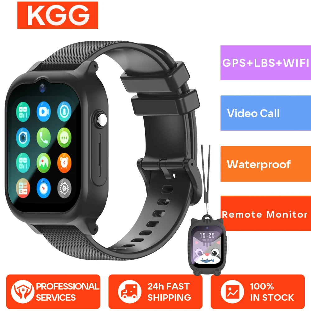 4G Smart Watch Kids WIFI Video Call SOS Camera Monitor Tracker Location Phone Watch Child Smartwatch For Boys Girls