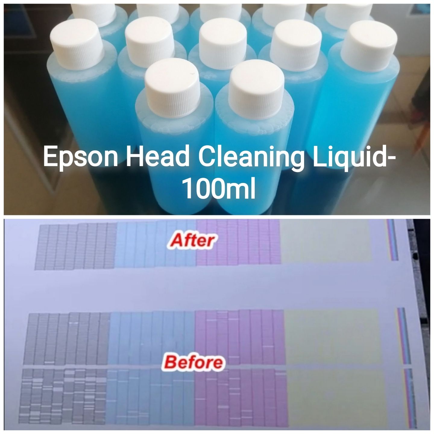 Blue Cleaner for Eco Solvent/Sublimation/UV/DTF Epson Head- 100ml