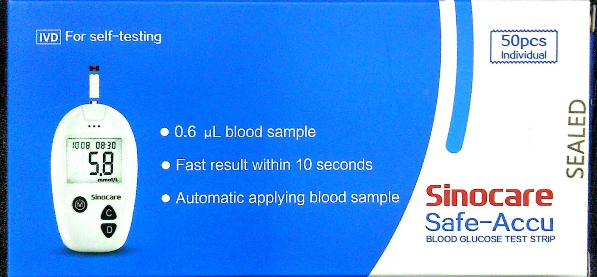 DSL Plus / Safe Accu Blood glucose test strip 50 PCS