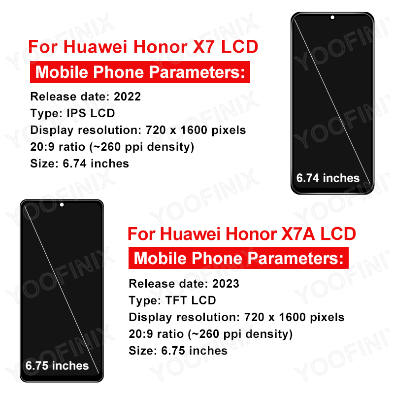 New For Huawei Honor X7 LCD CMA-LX2 CMA-LX1 CMA-LX3 LCD Display Touch Screen Digitizer For Honor X7A RKY-LX1 LCD Replace Parts. 