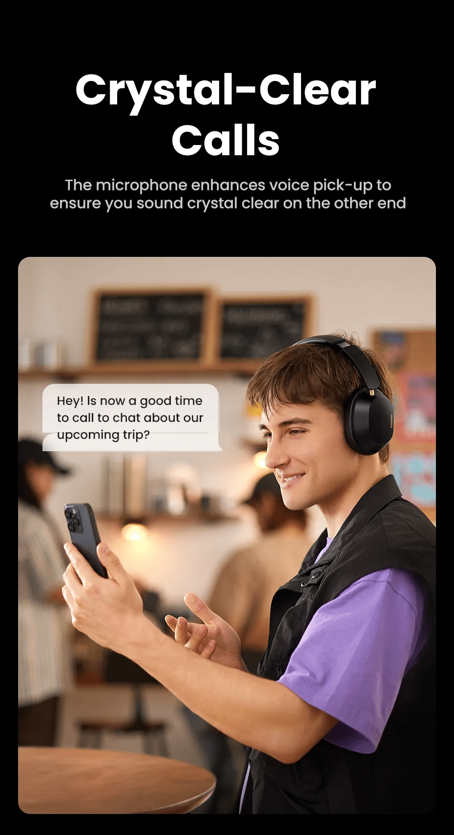 UGREEN HP203 HiTune Max5c ANC Bluetooth Headphone (35757). 