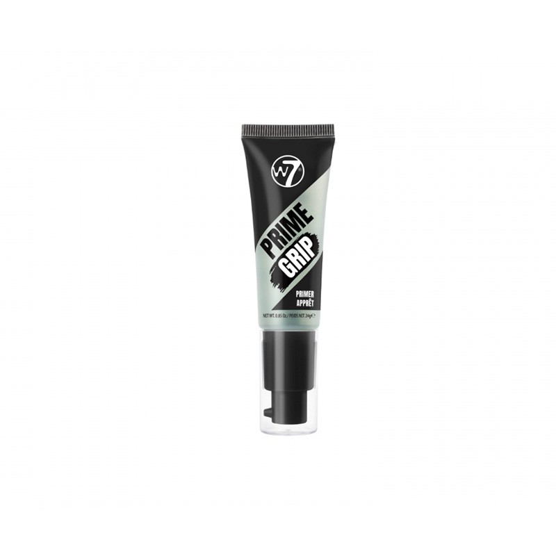 W7 Primer Prime Grip Primer 24g - London W7 Prime Grip Face Primer Clear MakeUp Base Transparent Pores Lines Reduction. 