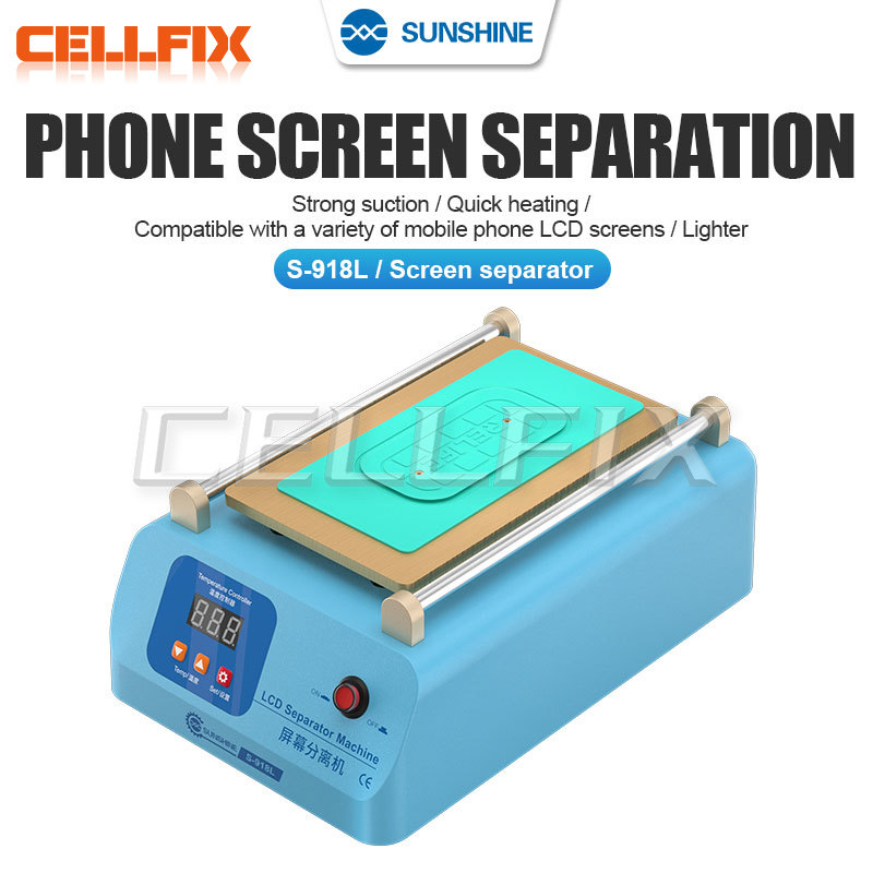 SUNSHINE S-918L LCD Screen Separator for Mobile Phone Below 8 Inches Super Suction Screen Repair Separation Machine. 