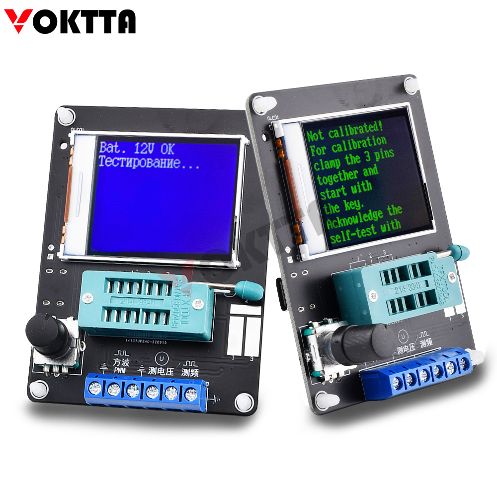 LCD Display GM328A Transistor Diode Tester Capacitance ESR Voltage Frequency Meter PWM Square Wave Generator Electronics Kit