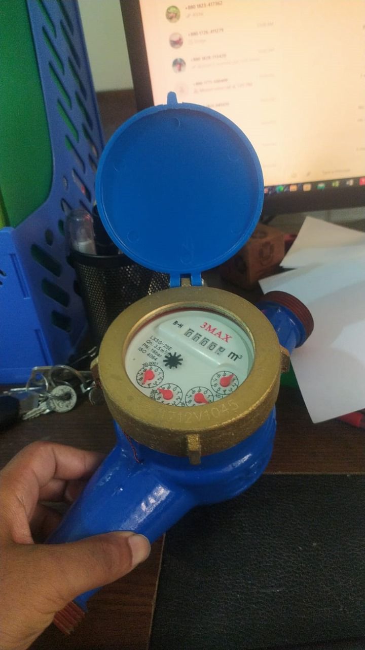 1" Water flow meter - Iron body water flow meter - mini water flow meter for House and factory. 