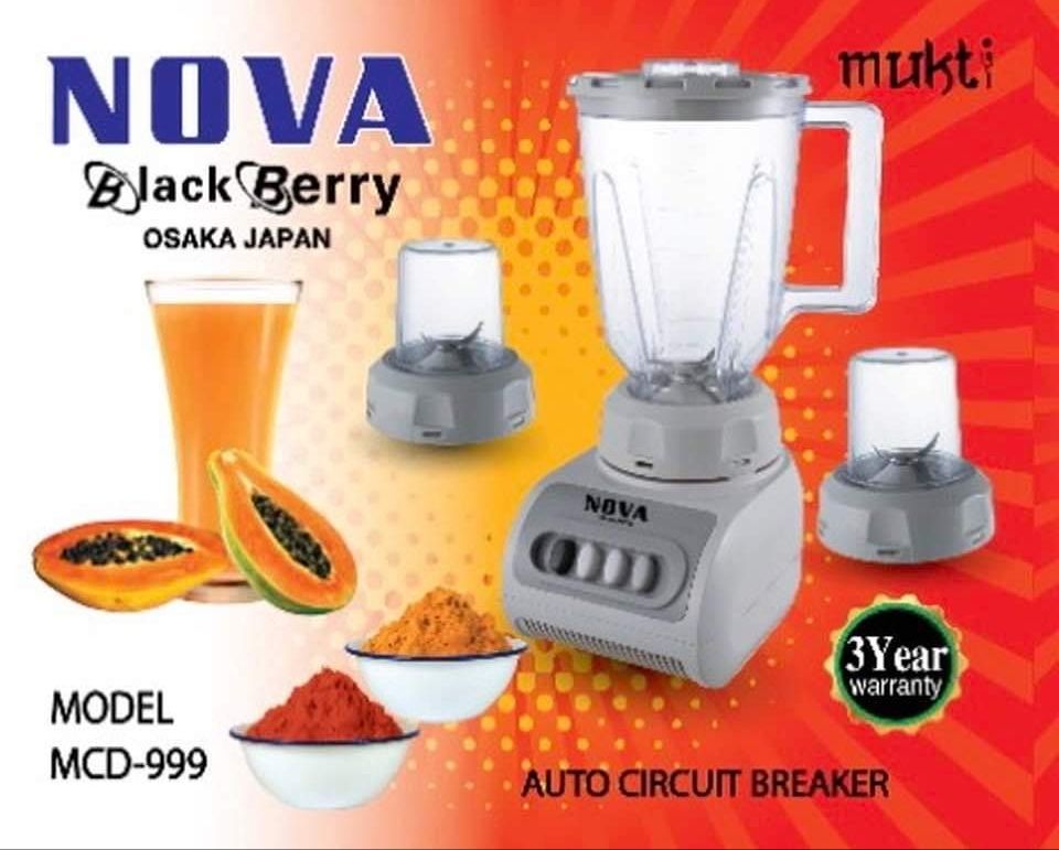 Nova Blender Plus Mixer Grinder (MCD- 999)Osaka Japan