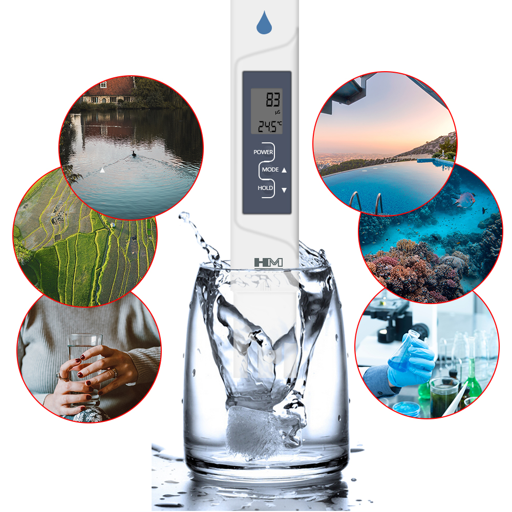 HM Digital 2 in 1 AquaPro Water Quality Tester AP-2 EC and Temperature with Automatic Calibration and Datahold 40%off. 