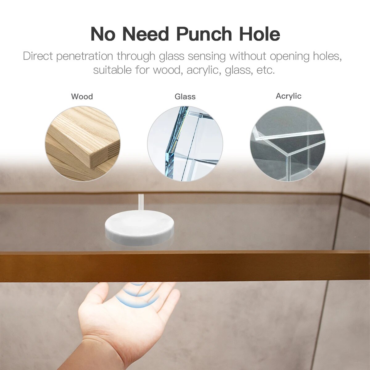Dimmable USB 5V LED Under Cabinet Light COB Strip With Penetrable Wood Mirror Hand Scan Touch Sensor Switch DIY Kitchen Lighting. 