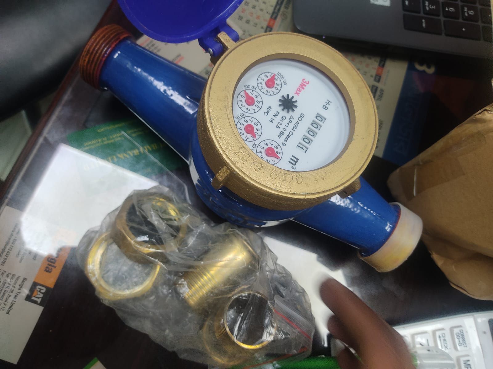 1" Water flow meter - Iron body water flow meter - mini water flow meter for House and factory. 