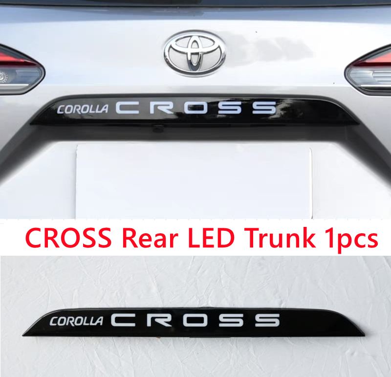 Toyota Corolla cross Back Trunk LED High Mount Stop Lamp Brake Light with Signal Display #CorollaCross #cross #caraccessories #LED # Elite auto BD # Khadiza car decoration accessories, car exterior lighting digit Corolla cross. 