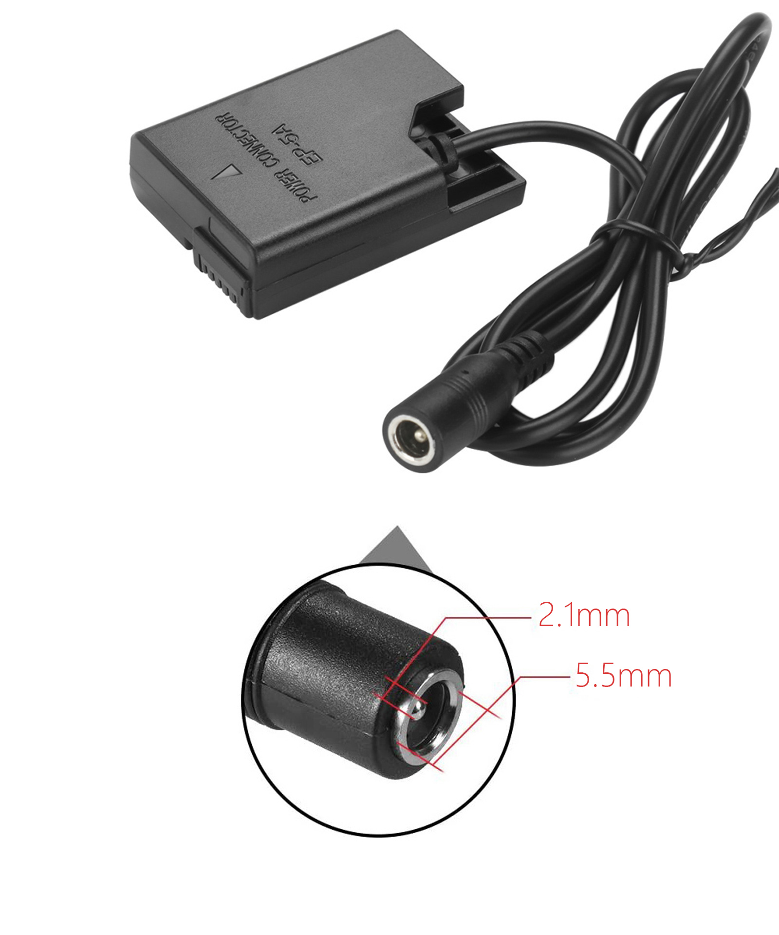 EN-EL14 EN-EL14A EP-5A Dummy Battery AC/DC Coupler Power Adapter For Nikon D5600 D3300 D3500 D5100 D5500 D3100 D3200 D3400 D5200. 