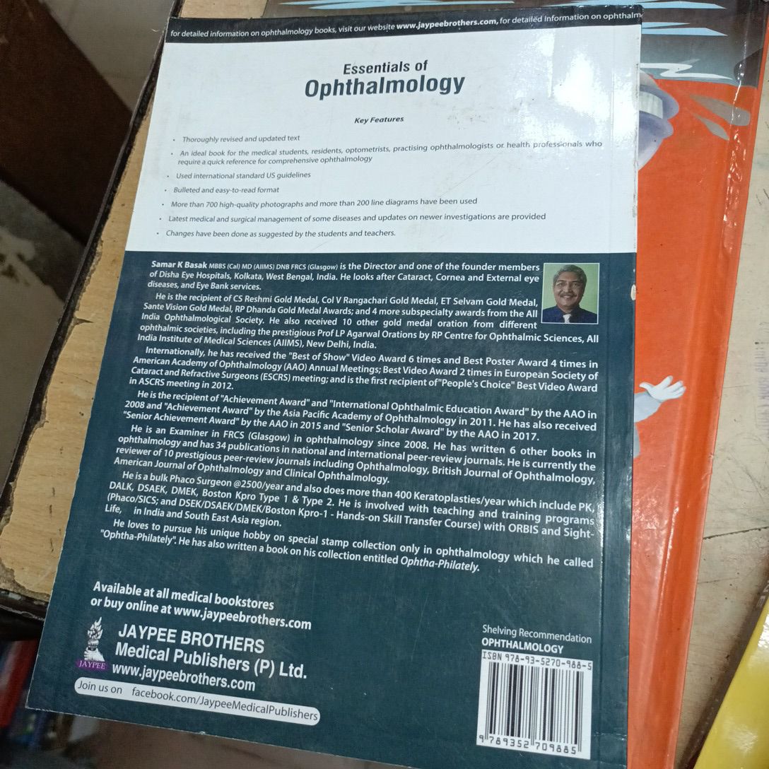 Essentials of Ophthalmology

SEVENTH EDITION

Samar K Basak. 