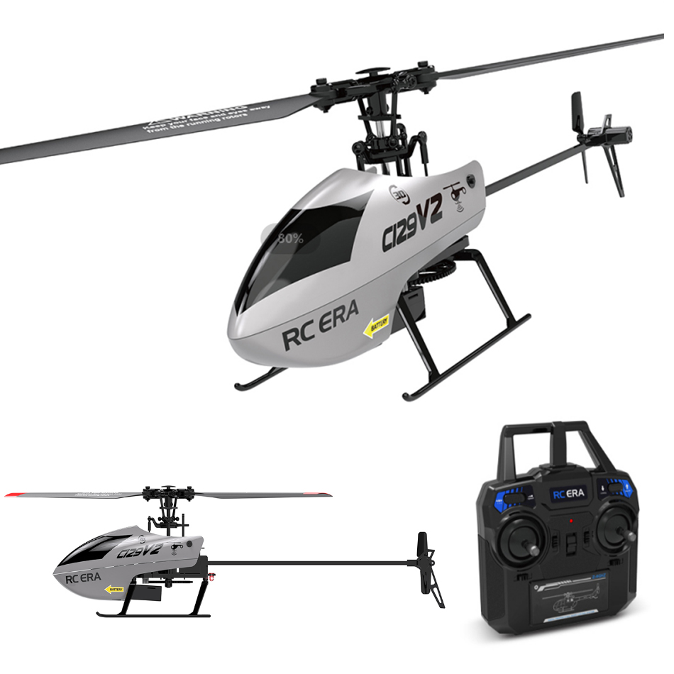 RC ERA C129 V2 One Click 3D Flip RC Helicopter 4ch Stable Flight Remote Control Drone Airplane Hobby Toys for Beginner. 