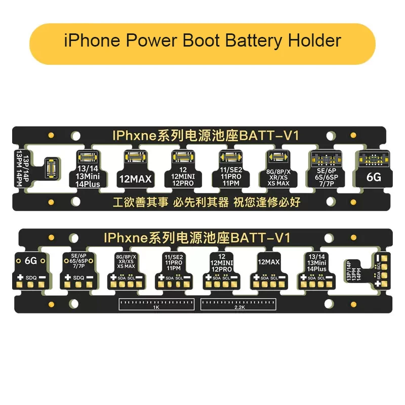 WL Battery Connect Buckle Power Boot Cable FPC Connector iPhone Motherboard Power-On For iPhone 6 7 8 X 11 12 13 14 Series. 