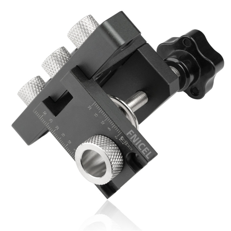 Precision Jig Dowel Cam Jig 3 In 1 Dowelling Jig Master Kit Wood Hole Drilling Guide Woodworking Position for DIY Wood Working. 