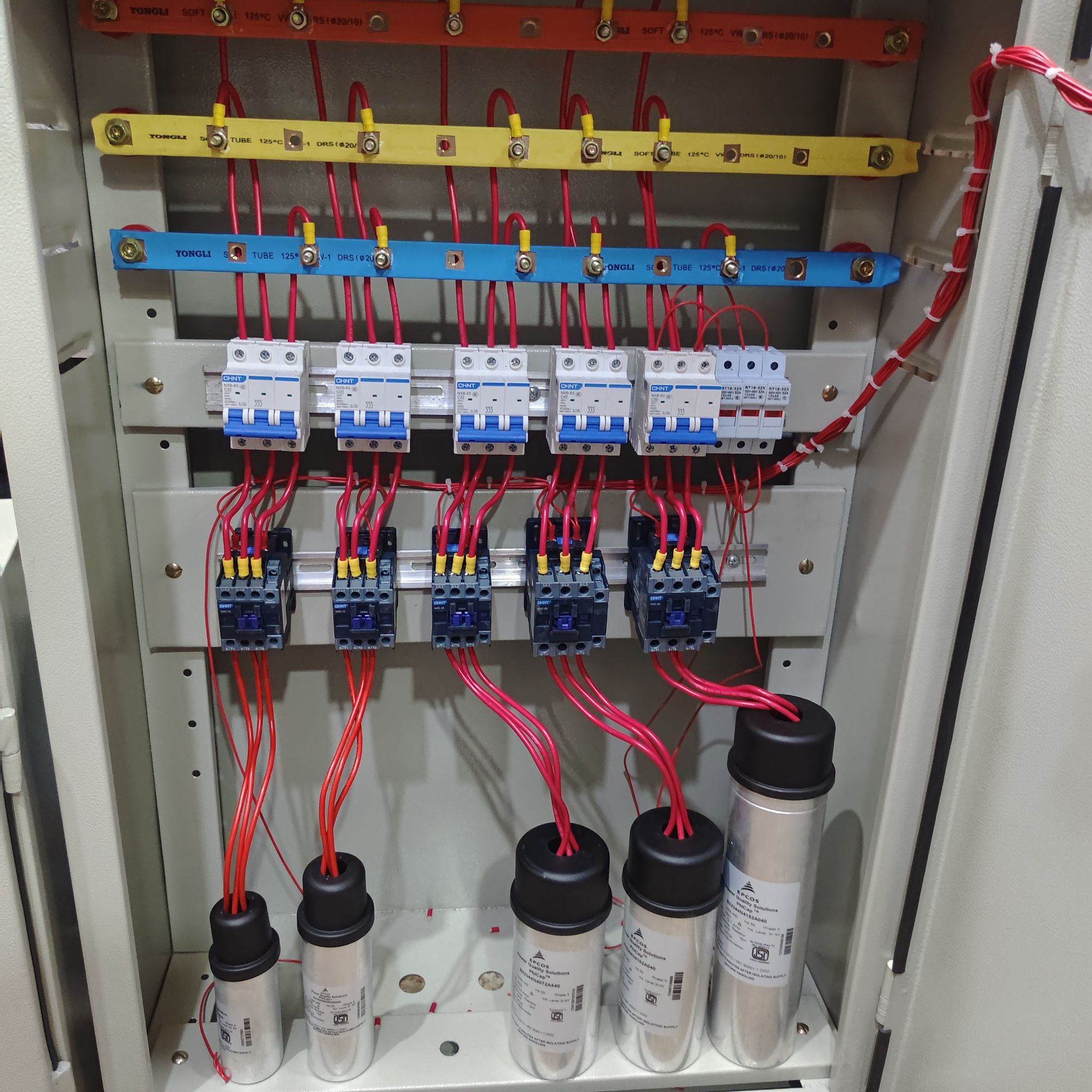 40 KVAR PFI WITH CHINT MAGNETIC CONTACTOR AND EPCOS CAPACITOR. 