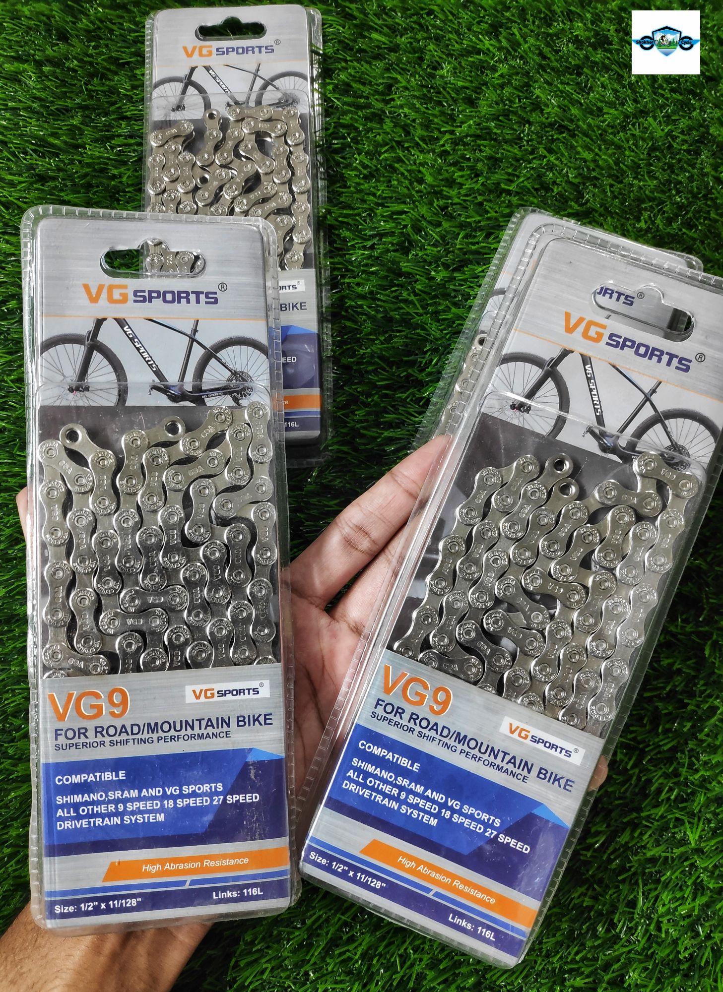 Cycle Vg Sports 9 Speed Chain For  All Type Bicycle