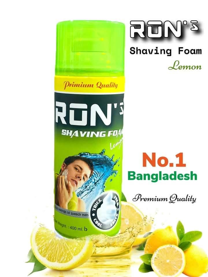 Ron's Lemon Shaving Foam 400 ml | Girlez. 