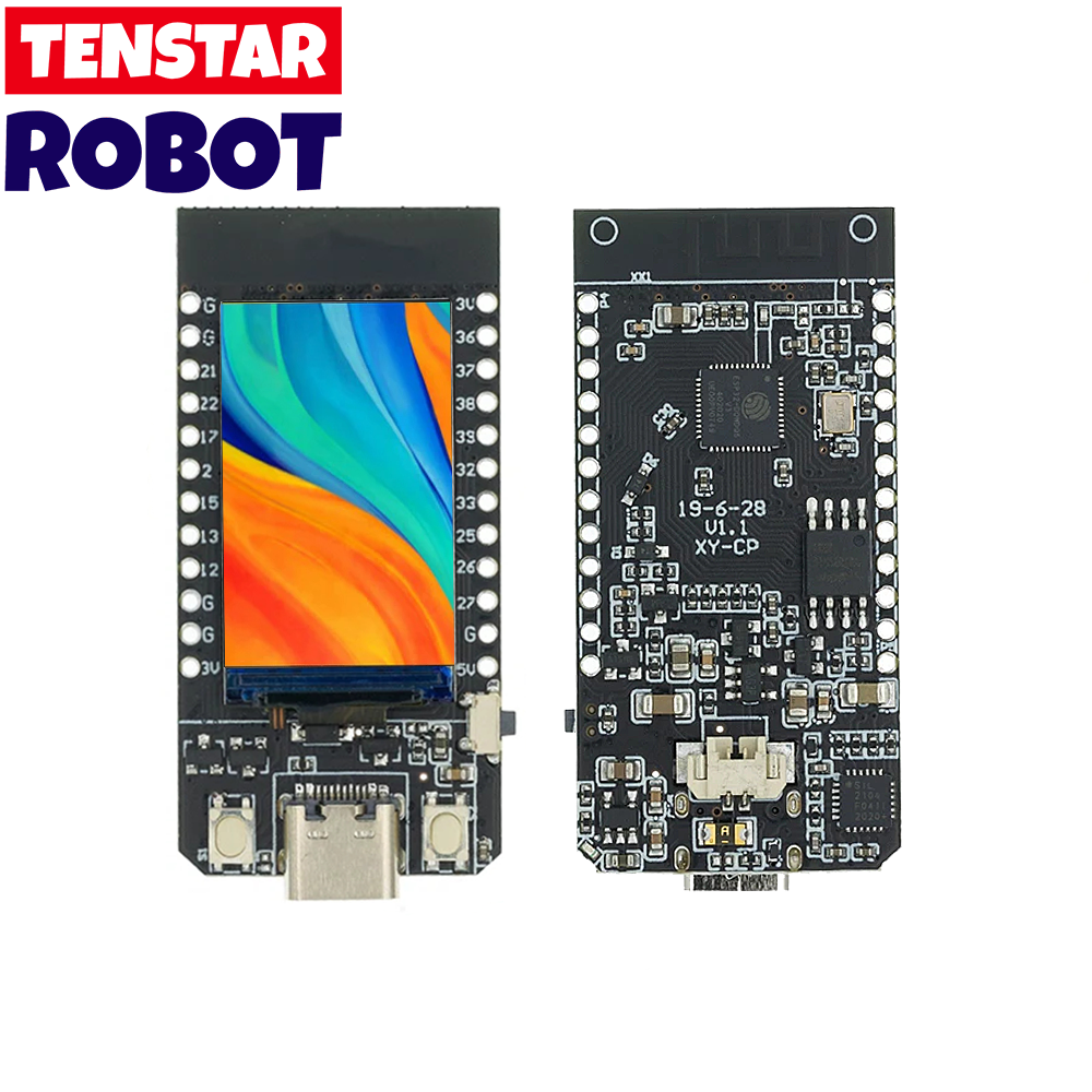 T-Display ESP32 CH9102F 16MB WiFi Bluetooth Module 1.14-inch LCD Development Board. 