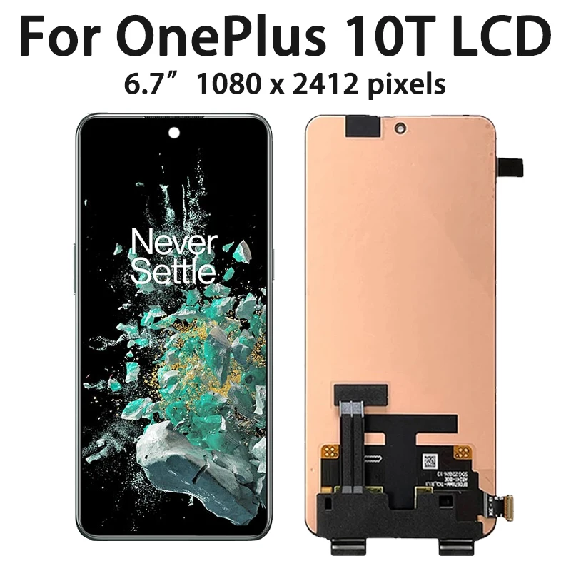 6.7" Original AMOLED For OnePlus 10T CPH2415 LCD Screen Display+Touch Panel Digitizer For OnePlus Ace Pro PGP110 LCD Frame. 