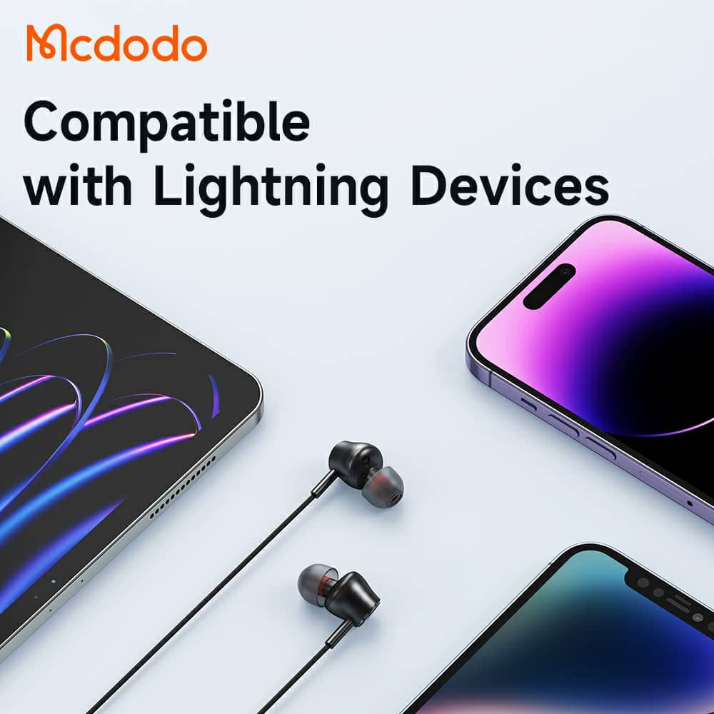 Mcdodo Earphone for Lightning HP-3480(Calling and Music). 