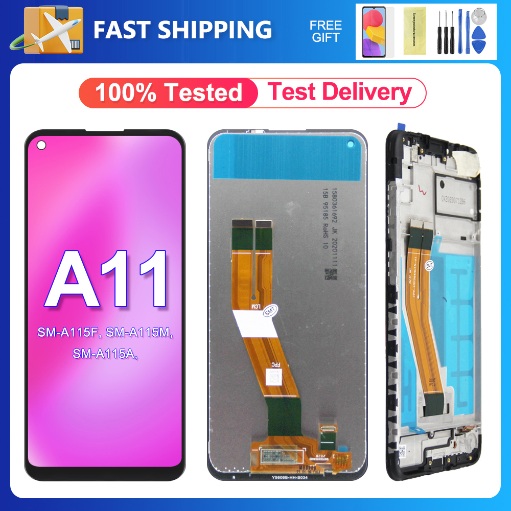A11 For Samsung 6.4''For A115F A115M A115U A115A A115W S115DL LCD Display Touch Screen Digitizer Assembly Replacement