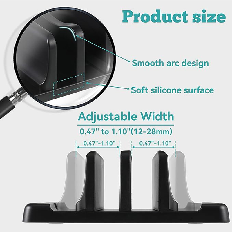 Office Laptop Stand Vertical Save Desktop Space Easy To Place Computer Accessories Scalable Width Office Desk Storage. 