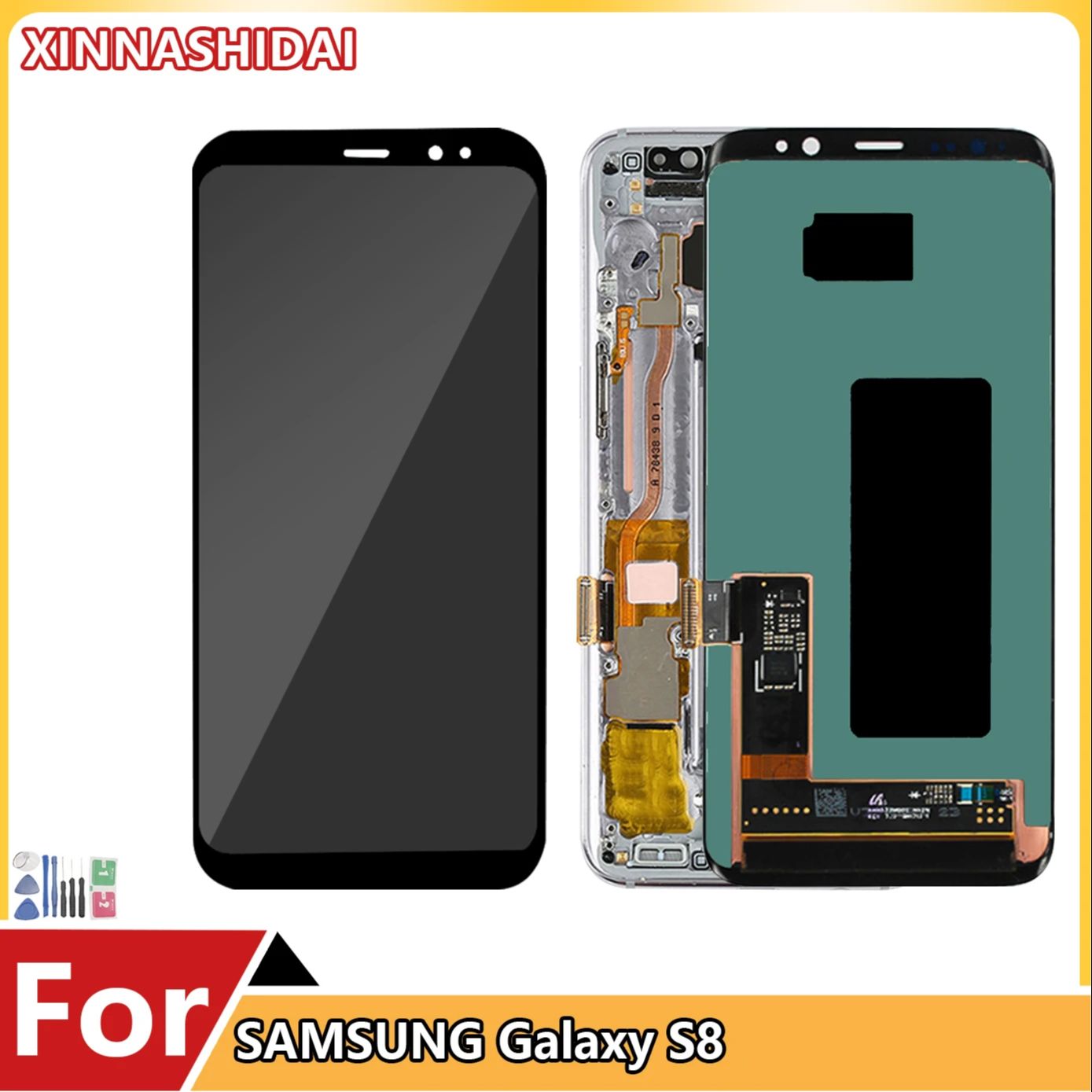 100% Tested OLED Display For Samsung Galaxy S8 G950 G950F LCD Display Touch Screen Digitizer Assembly Replacement