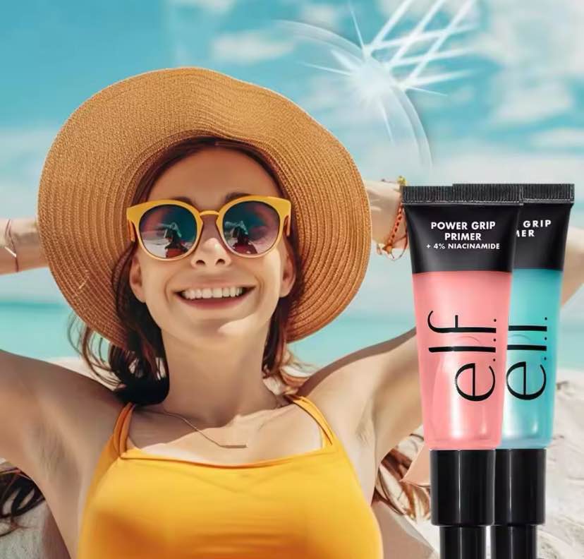 Elf Power Grip Pre-makeup Gel Even Skin Tone Invisible Pores Moisturizing Primer Concealer Isolation. 