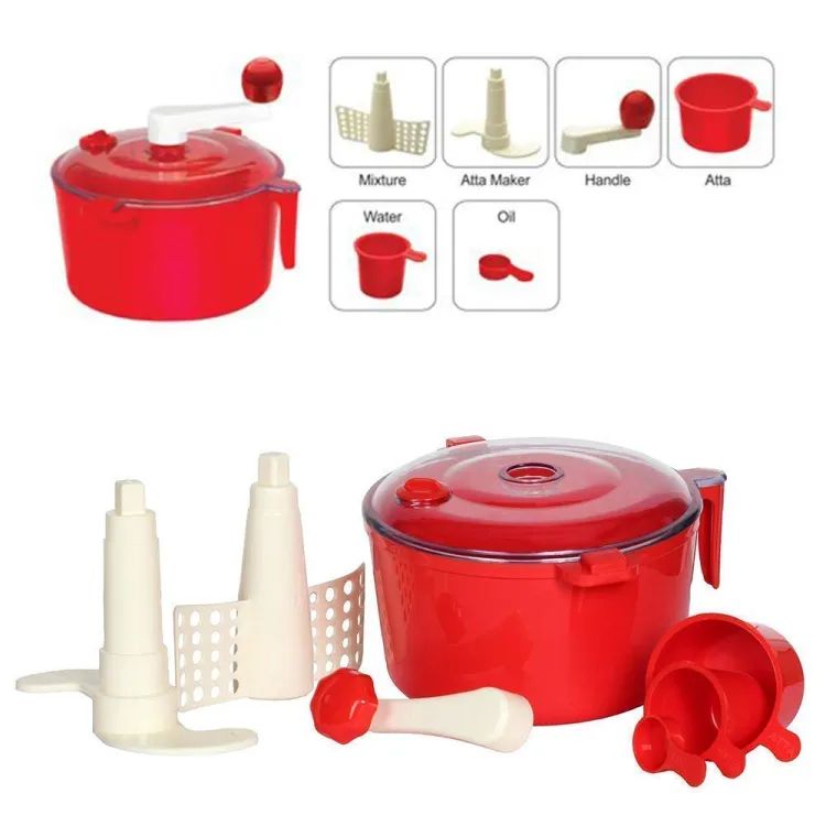 Atta Roti Dough Maker- for Home Tool - Atta Maker, Atta Machine, Atta Maker (red). 