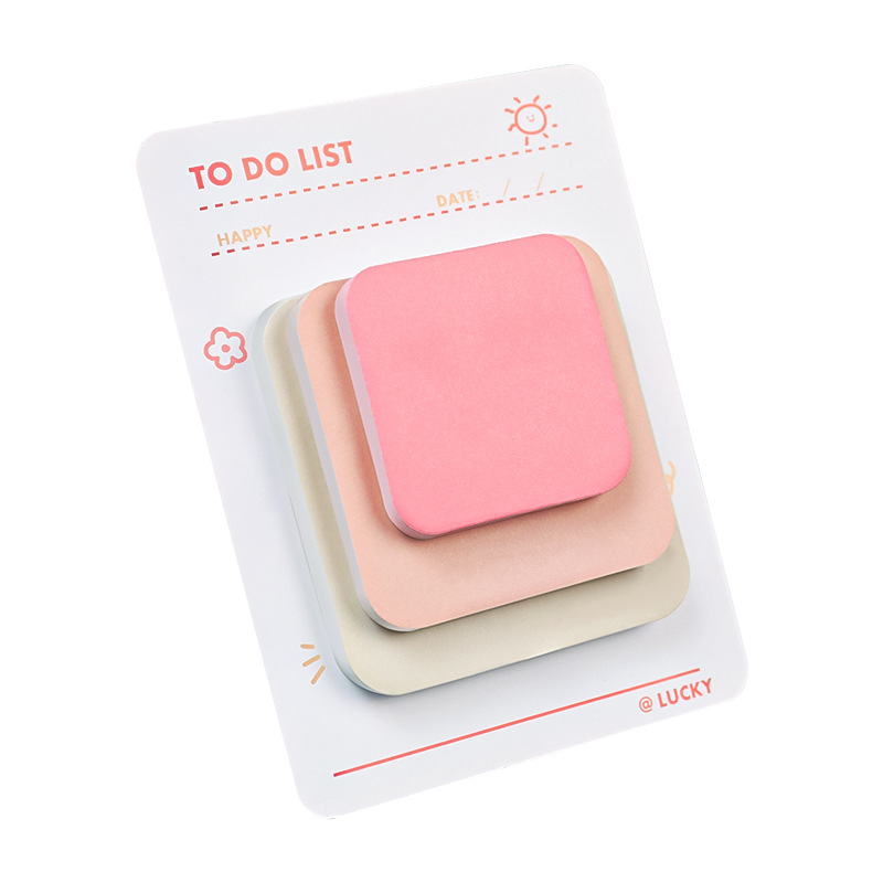 Cute Note, Color High-value Ins Wind Note Paper, Student Message N Times, Sticky Note Pad  Stationery  Kawaii. 