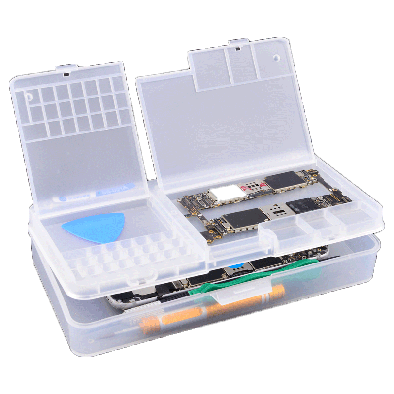 SUNSHINE SS-001A Multi-Functional Mobile Phone Repair Storage Box for IC Parts & Smartphone Opening Tools Collector. 