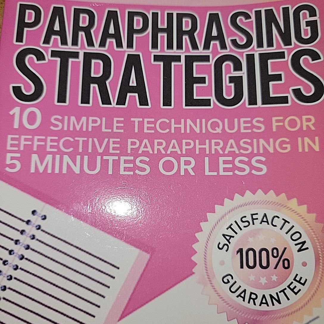Paraphrasing Strategies By Henry Chuong. 