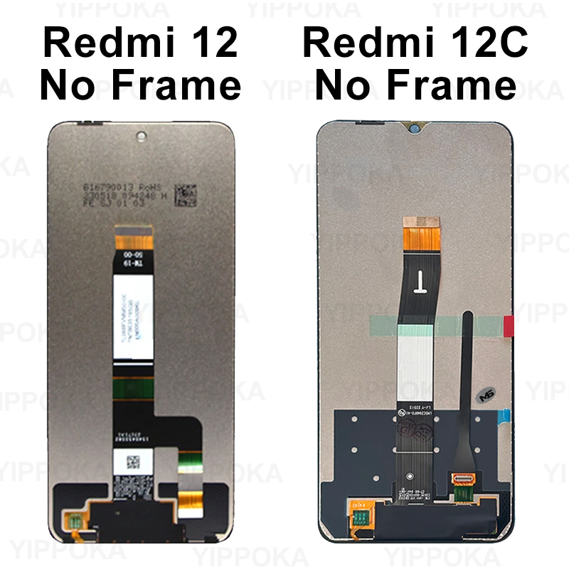 22120RN86I For Xiaomi Redmi 12C LCD Poco C55 Display Touch Screen Digitizer For Redmi 12 Display 23053RN02A LCD Replacement Part. 