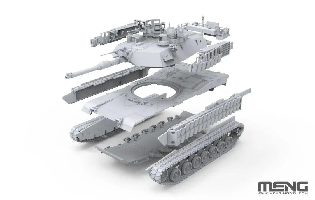 MENG 72-003 1/72 U.S. Main Battle Tank M1A2 SEP Abrams Tusk II Model Kit. 