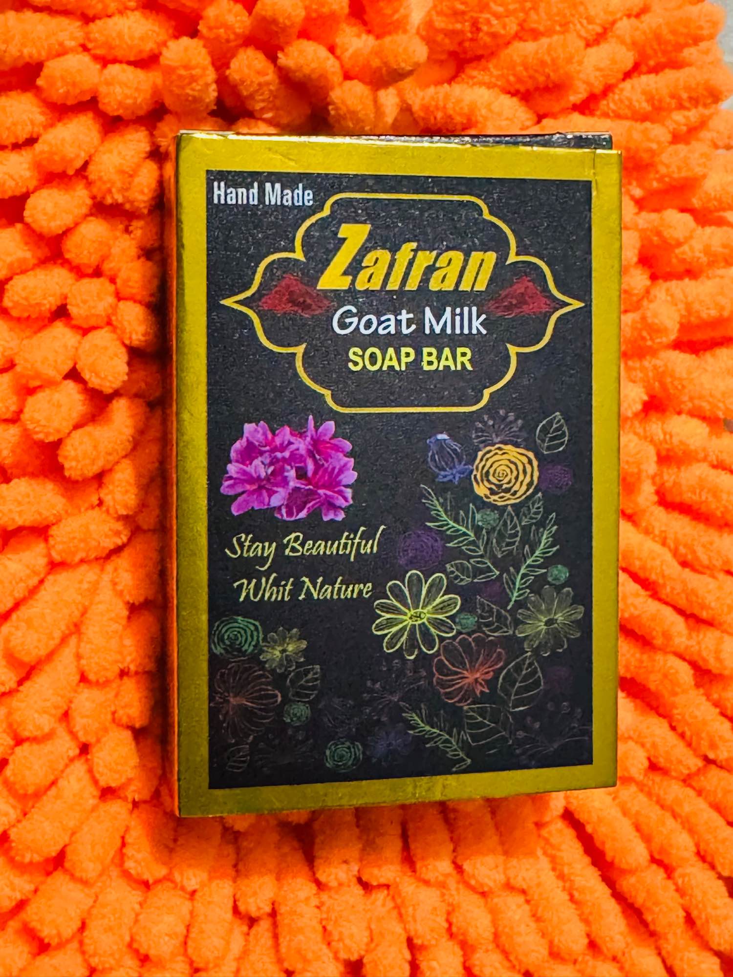Premium Hand Made Zafran Goat Milk Soap- 100 GM. 