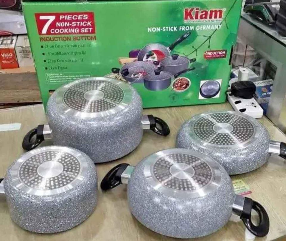 kiam Non Stick Marvel 7 pcs Cookware Set (induction). 