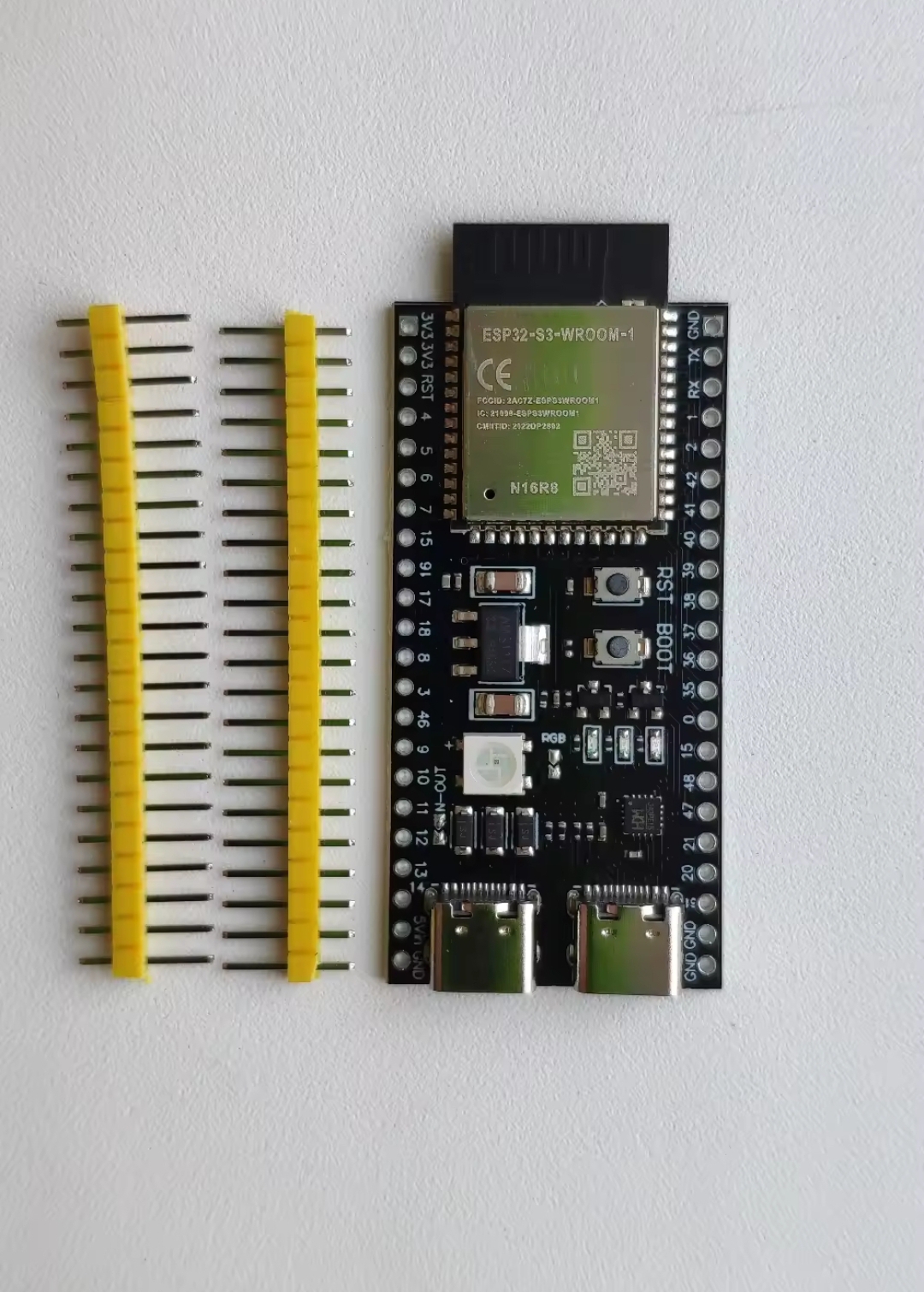 ESP32 S3 WROOM-1 Dual Type-C USB N16R8 Micropython Board